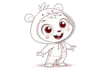 draw cute cartoon character