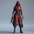 create detailed alien and sci fi character art