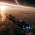 create cinematic space art and sci fi environment illustration