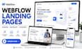 design high converting webflow landing pages