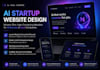create ai startup website designer, saas landing page and web design