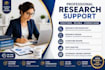 provide professional research methodology support