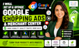 set up and optimize google shopping ads and merchant center