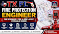 tx fl fire protection engineer fire sprinkler fire alarm layout hydraulic design