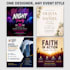 design a stunning editable canva flyer for your event