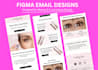 design professional ecommerce email designs in figma