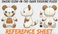 do detail custom plush reference sheet tech pack stuffed animal toy ych concept