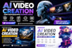 create a professional ai video creator ,reels editing, youtube short