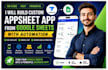 build custom appsheet app from google sheets with automation