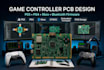 design ps5, ps4, xbox game controller pcb with bluetooth and embedded firmware
