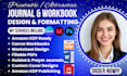 create premium guided journals and printable journal formatting for publishing