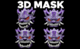 3d mask design custom cosplay mask stl file printable helmet oni anime model