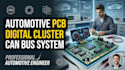 design automotive digital cluster pcb and can bus embedded system