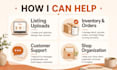 be your virtual assistant for your etsy shop