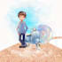 create digital illustrations and watercolour