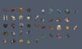 create pixel art UI, icons, hud and game assets