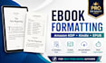 do ebook formatting for amazon KDP kindle and epub conversion, book formatting