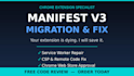 fix chrome extension errors update or migrate to manifest v3