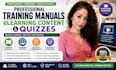 create an engaging training manuals, elearning content and quizzes