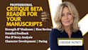 beta read and critique romance beta reader fantasy ya novel beta reader