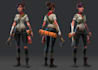 3d game character realistic character 3d metahuman character using blender, ue5
