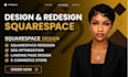 design squarespace website redesign squarespace website vonza website devlopment