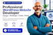 redesign wordpress website,rebuild wordpress elementor website or fix wordpress