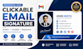 design a professional HTML email signature for gmail, outlook and business