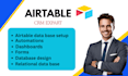 do airtable setup, airtable CRM, automation, softr