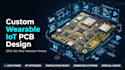 design custom wearable iot pcb with esp32 ble biosensor firmware, kicad layout