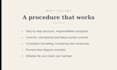 write standard operating procedures and process documentation