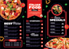 design a modern restaurant food menu, and cafe menu