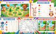 design children activity book worksheets coloring book and puzzles