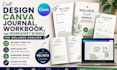 design canva journal, workbook, and worksheet bundle for wellness coaches