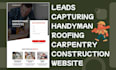 design highly converting handyman roofing carpentry construction website