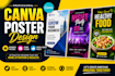 design professional canva posters for your business or event