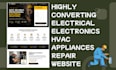 design highly converting electrical electronics hvac appliances repair website