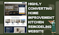design highly converting home improvement kitchen remodeling website