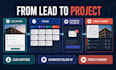 setup monday CRM automation ai workflow for construction sales and projects