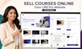 build lms website learning management system and course platform education site