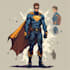 custom anime superhero character in my hero style