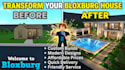 build a custom modern bloxburg house in roblox