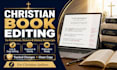 format christian book editing for devotionals, memoirs, and manuscripts editing