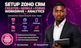 setup zoho CRM creator mobile apps forms workdrive analytics automation