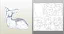 create low poly papercraft models and printable templates