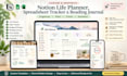 do notion aesthetic life planner spreadsheet reading journal spreadsheet tracker