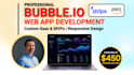 build and fix saas web application using bubble io, business application, figma
