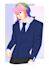 create a stylized half body character illustration