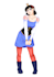 create a stylized full body character illustration