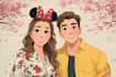 create a romantic disney inspired couple portrait